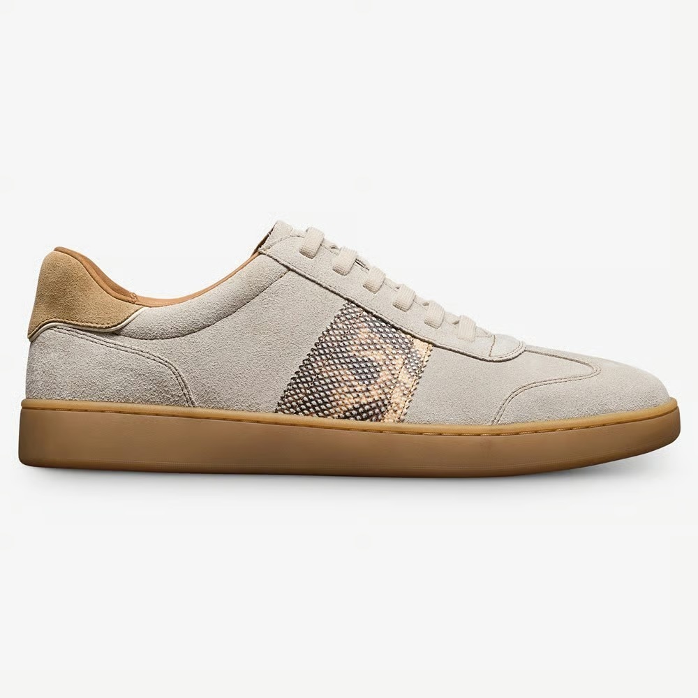 Allen Edmonds‎ LUDLOW Dove Suede Snake Mens Size 11 Shoes Sneakers MRSP $350